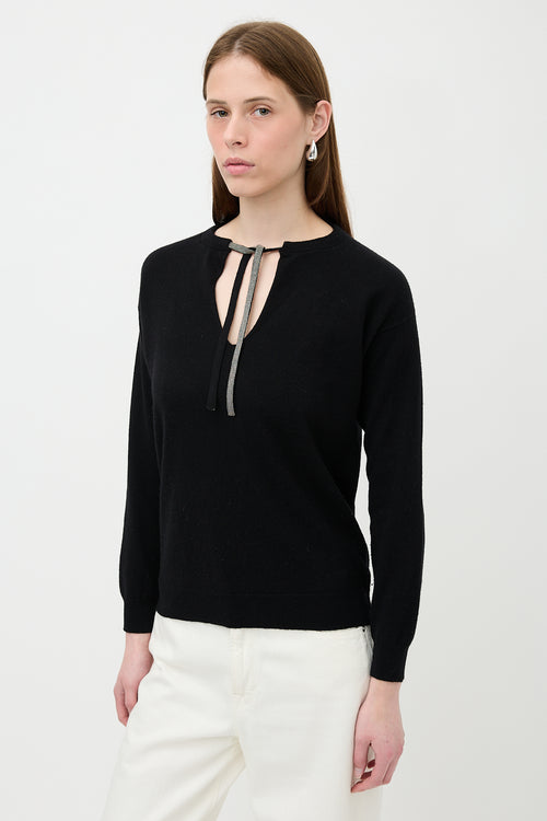 Brunello Cucinelli Monili Collar Sweater