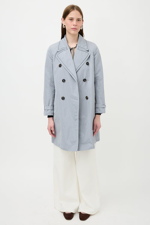 Brunello Cucinelli Monili Double Breasted Coat
