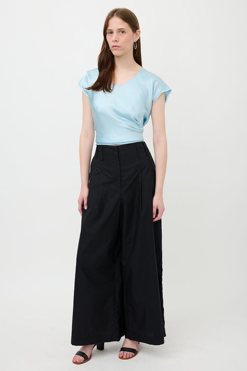 Brunello Cucinelli Pleated Wide Leg Pant