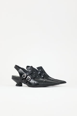 John Fluevog Leather Rhonda Heel