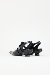 John Fluevog Leather Rhonda Heel