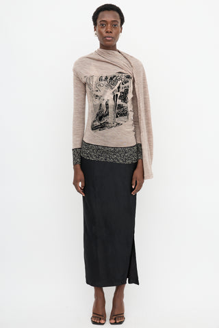 Jean Paul Gaultier 2000s Scarf Sweater