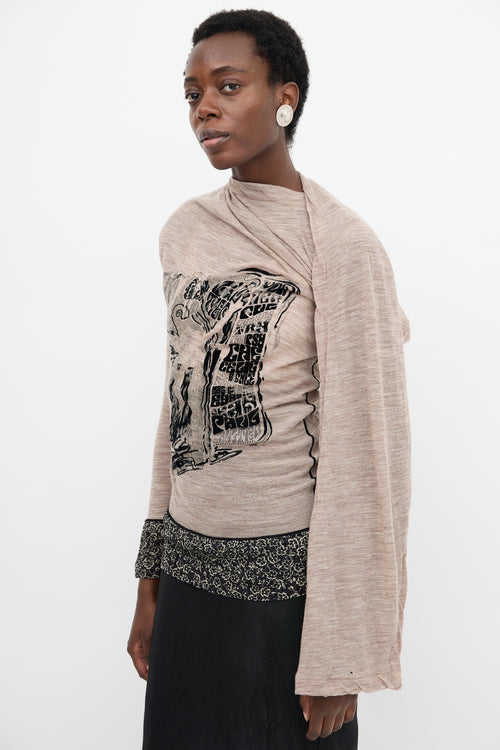 Jean Paul Gaultier 2000s Scarf Sweater