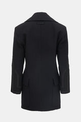 Jean Paul Gaultier Black Double Breasted Wool Pea Coat