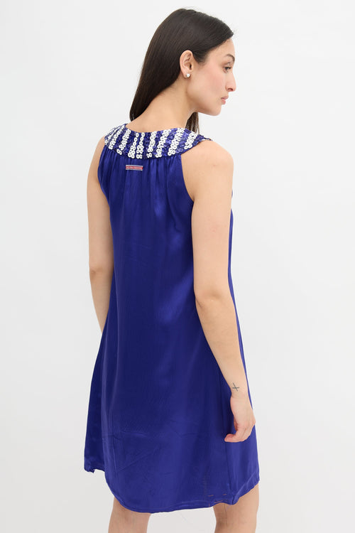 Jean Paul Gaultier Sequin Plunge Dress