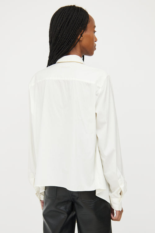 Jean Paul Gaultier Cream High Low Shirt