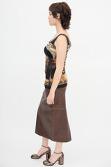 Jean Paul Gaultier Printed Mesh Tank Top