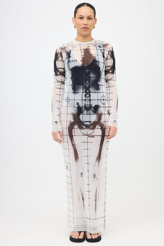 Jean Paul Gaultier Mesh X-Ray Squeletor Dress