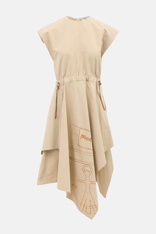 JW Anderson Asymmetrical Logo Dress