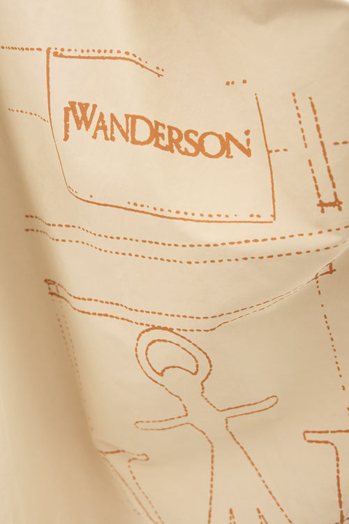 JW Anderson Asymmetrical Logo Dress