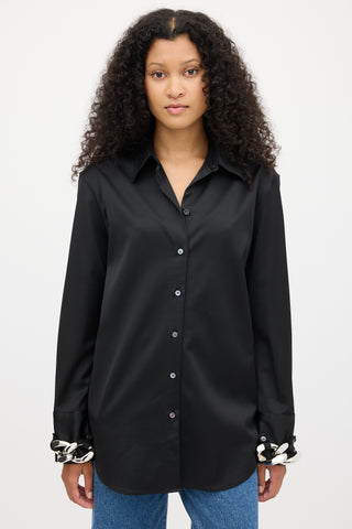 JW Anderson Black Chain Link Cuff Shirt