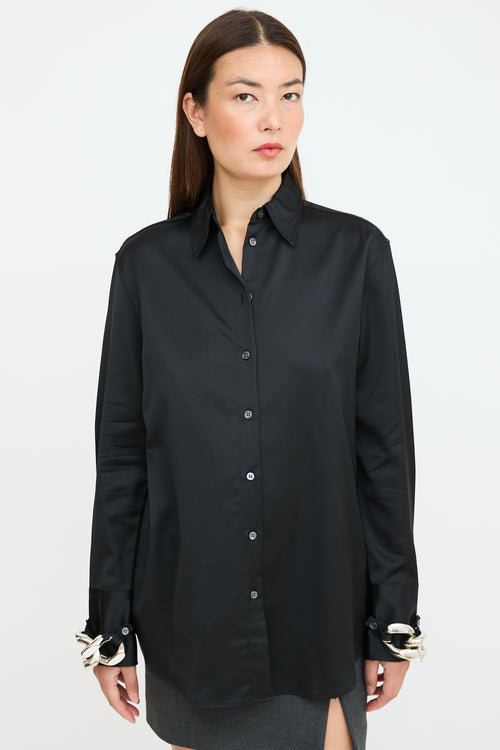 JW Anderson Black & Silver Chain Shirt