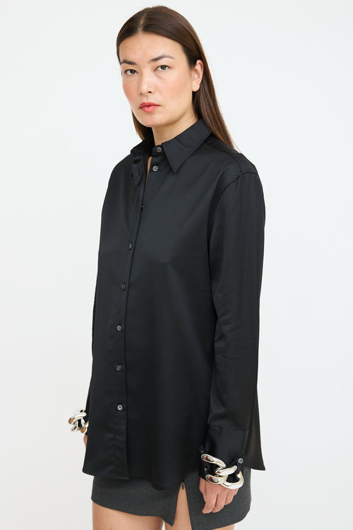 JW Anderson Black & Silver Chain Shirt