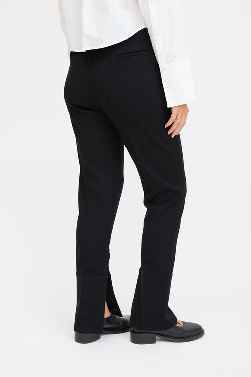 JW Anderson Black Split Cuffed Trouser