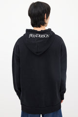 JW Anderson Black & Yellow Squash Graphic Hoodie
