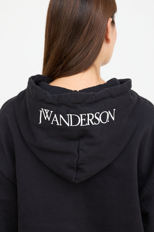 JW Anderson Black & Yellow Squash Hoodie