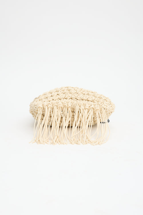 JW Anderson Crochet Fringe Shopper Tote Bag