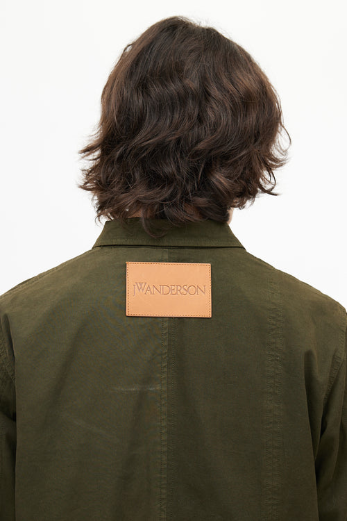 JW Anderson Green Utility Toggle Jacket