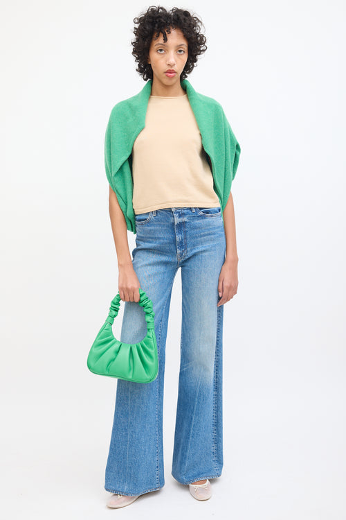 JW PEI Green Scrunch Bag