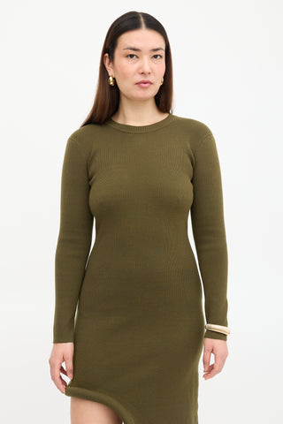 JW Anderson Asymmetric Bumper Dress