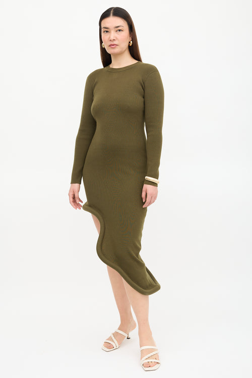 JW Anderson Asymmetric Bumper Dress