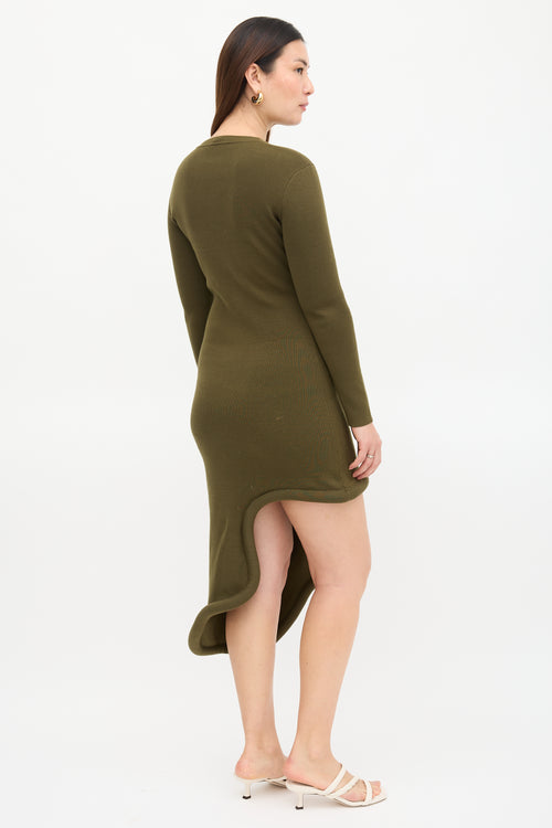 JW Anderson Asymmetric Bumper Dress