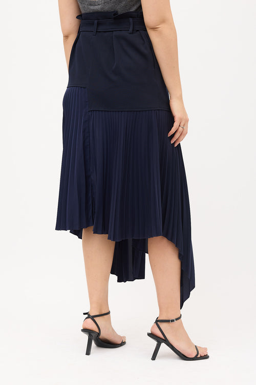 JW Anderson Asymmetric Pleated Midi Skirt