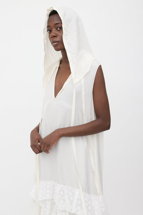 JW Anderson Asymmetrical Hooded Shift Dress