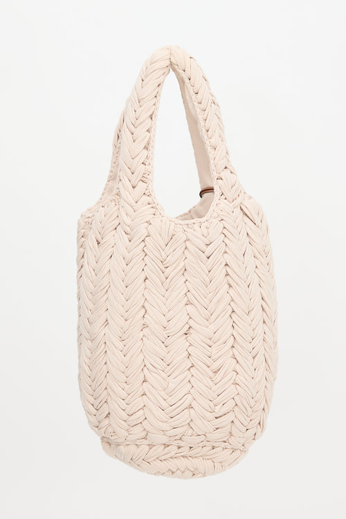 JW Anderson Crochet Knitted Apple Tote Bag