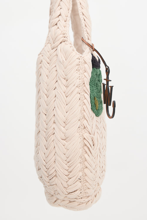 JW Anderson Crochet Knitted Apple Tote Bag