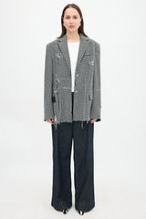 JW Anderson Denim Embellished Blazer