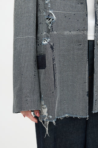 JW Anderson Denim Embellished Blazer
