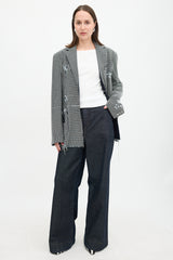 JW Anderson Denim Embellished Blazer