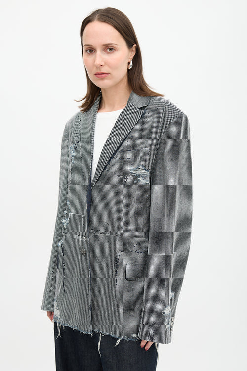 JW Anderson Denim Embellished Blazer