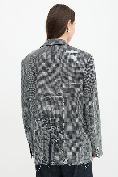 JW Anderson Denim Embellished Blazer