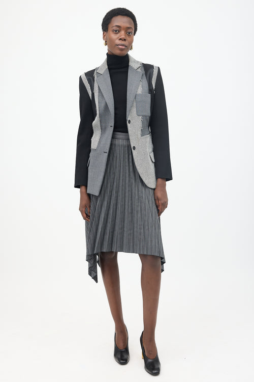 JW Anderson Fall 2019 Wool Patchwork Blazer