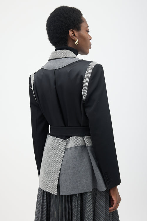 JW Anderson Fall 2019 Wool Patchwork Blazer