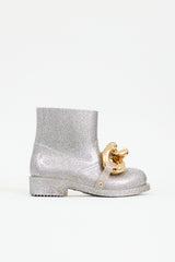 JW Anderson Glitter Rubber Chain Boot