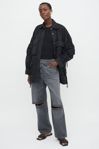 JW Anderson Cut Out Wide Leg Jeans