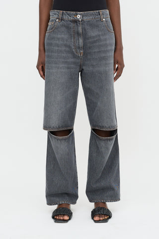 JW Anderson Cut Out Wide Leg Jeans