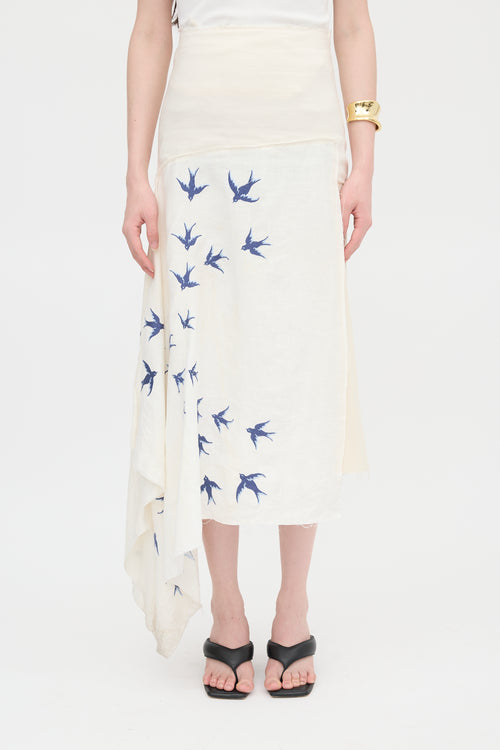 JW Anderson Linen Asymmetrical Skirt