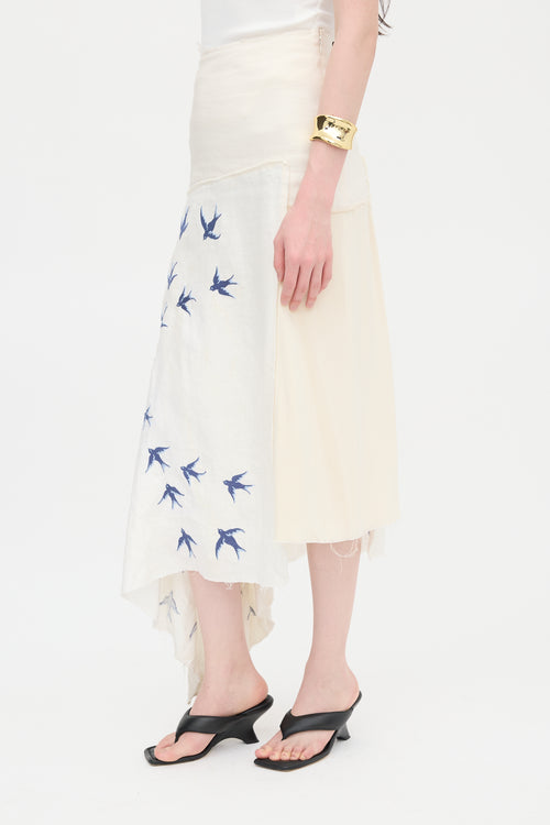 JW Anderson Linen Asymmetrical Skirt