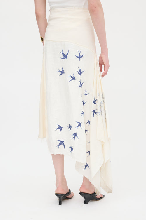 JW Anderson Linen Asymmetrical Skirt