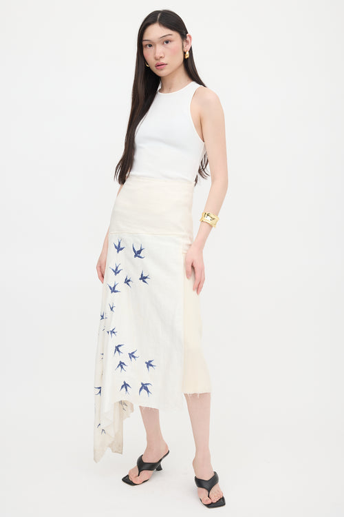 JW Anderson Linen Asymmetrical Skirt