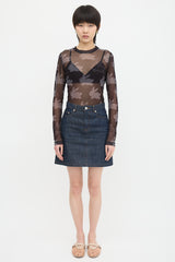 JW Anderson Mesh Printed Top