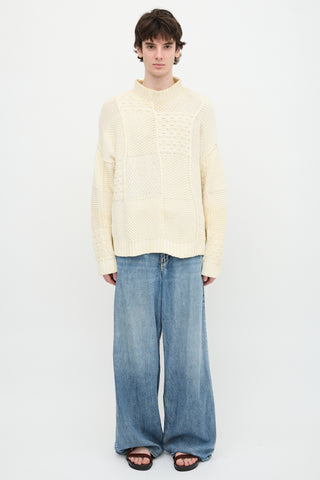 JW Anderson Mixed Knit Sweater