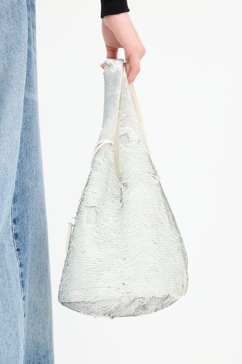 JW Anderson Sequin Shopper Tote Bag