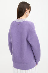 JW Anderson Wool Lace Trimmed Sweater