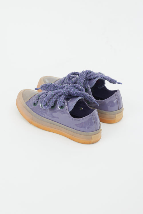 JW Anderson X Converse Purple Patent Leather Sneaker