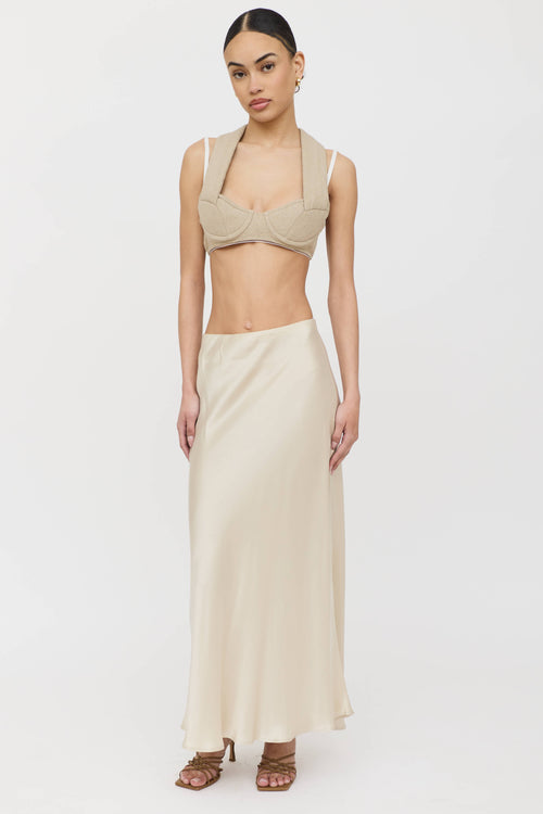 Jacquemus Linen Le Haut Cuscinu Bra